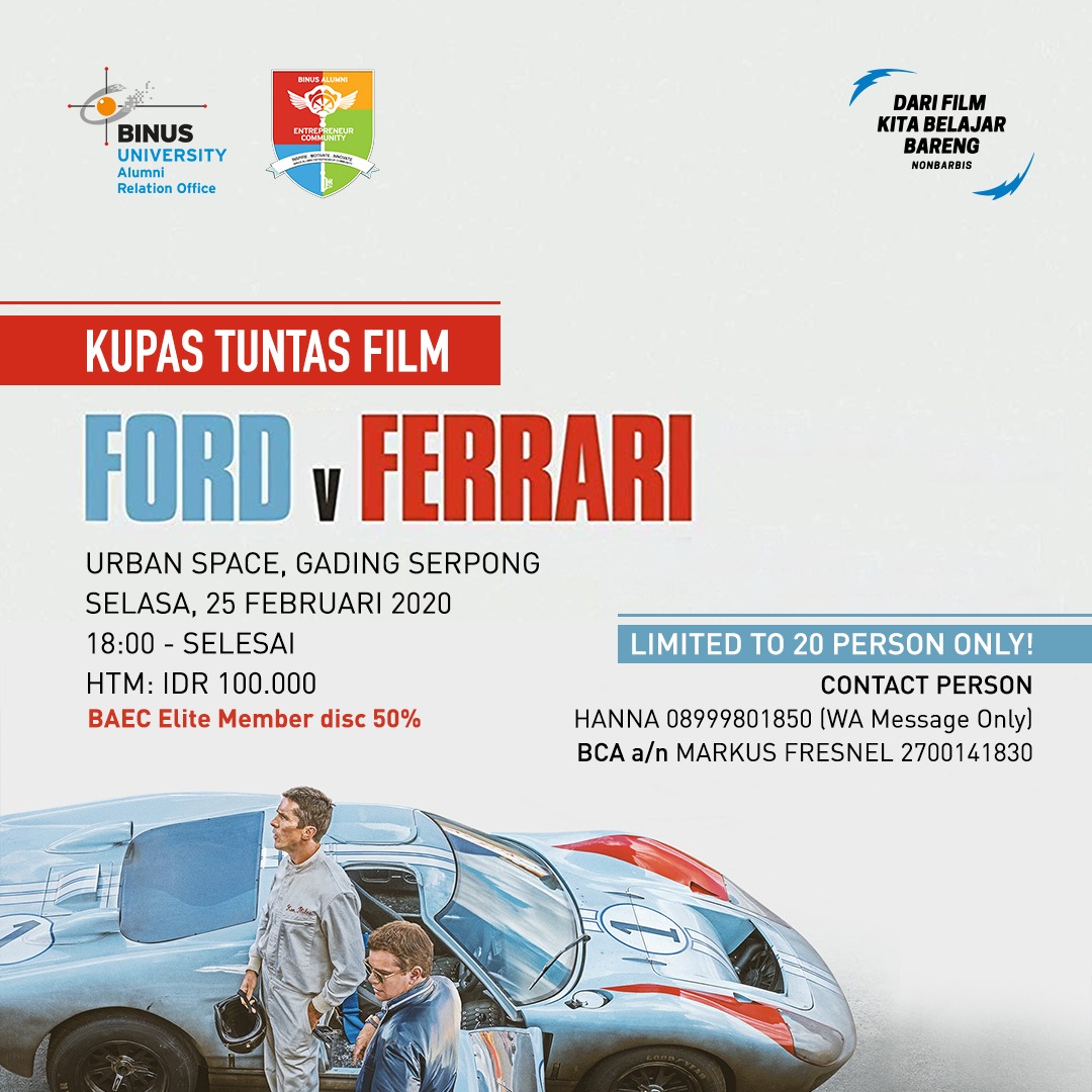 Kupas Tuntas Film FORD vs. Ferrari