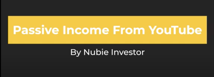Passive Income from Youtube